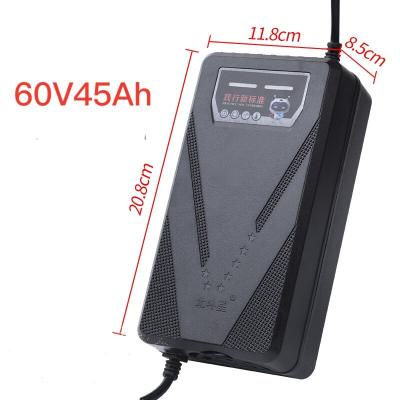 China 60V45Ah electric bicycle/motorcycle ebike electric scooter battery fast charging lead acid battery charger for electric tricycle motorcycle for sale