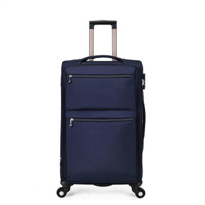 China New 2022 Fashionable Plastic Carry On Luggage Travel Trolley Suitcase Bags for sale