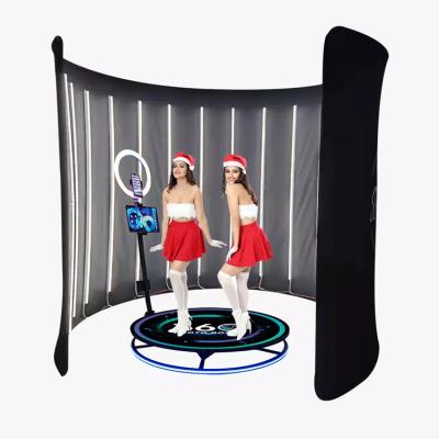 China Party Best Selling 45cm Machine  Backdrop Customized Logo Degree Automatic Photobooth 360 Photo Booth for sale