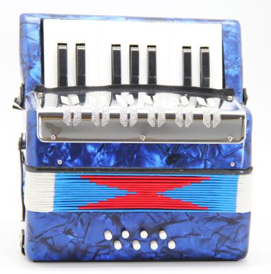 China High Quality Professional 8 Key Bass 17 Accordion For Beginner 25X24X12cm for sale