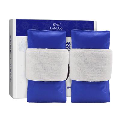 China Nylon+Gel Large Value Strapable Ice Pack Sports Ice Pack Reusable Knee Seals Ankles Medical Cold Packs 2 Pieces for sale