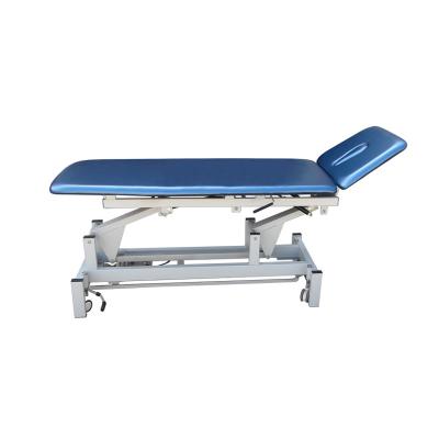 China Competitive Price 579-1018 Mm Double Manual Electric Lift Therapy Treatment Bed With Breathing Holes SK-5080INT for sale