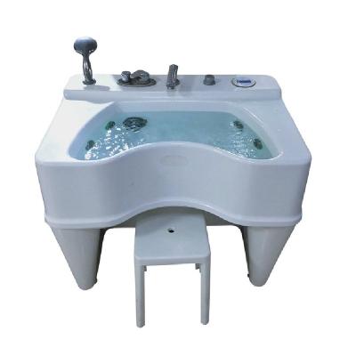 China Quality Guarantee 37L Stainless Steel 220v 1.8kw 8mm Acrylic Bathtub Rehabilitation Acrylic Whirlpool Bathtub for sale