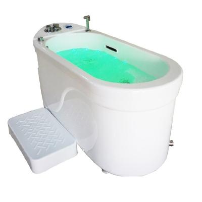 China New Arrival 95L 220v 2.3kw 8mm High Quality Acrylic Low-limb Bathtub Rehabilitation Whirlpool Anti-dry Acrylic Bathtub for sale