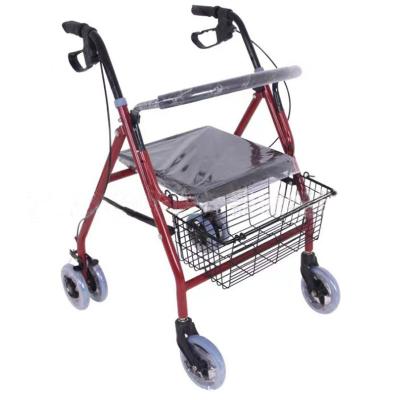 China Aluminum Alloy Luxury Top Older Shopping Trolley Cart For Grocery Four Wheel Mobility Scooter With Seat Walking for sale