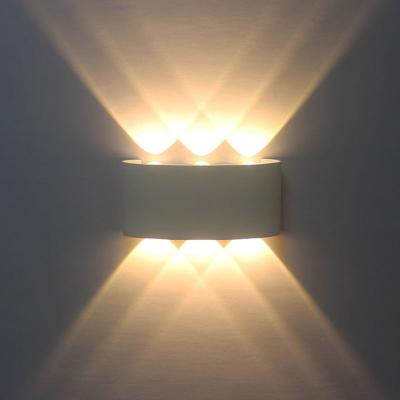 China Energy Saving Wall Lamp Outdoor Led Aluminum Outdoor IP65 Up Down Modern Black Porch Garden Light for sale