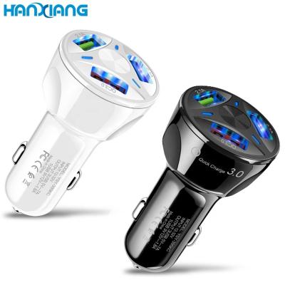 China QC3.0 Port+LED Indicator Car Charger Usb Quick Charge 3.0 For Phone Usb Car Charger Quick Charging QC 3.0 Adapter Usb Car Charger laptop 3 for sale