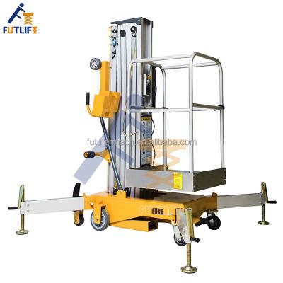 China Aluminum Hotels 9m Overhead Lift 11m Lift Hydraulic Man Lift for sale