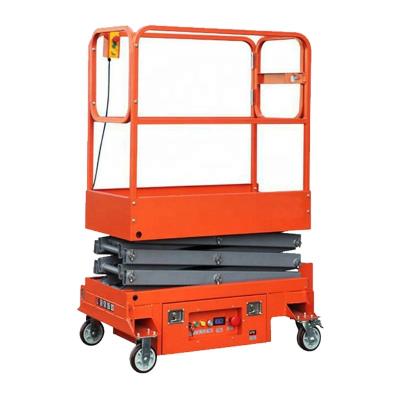 China Hotels Indoor Outdoor Platform Mini Scissor Lift Small Man Electric Lift for sale