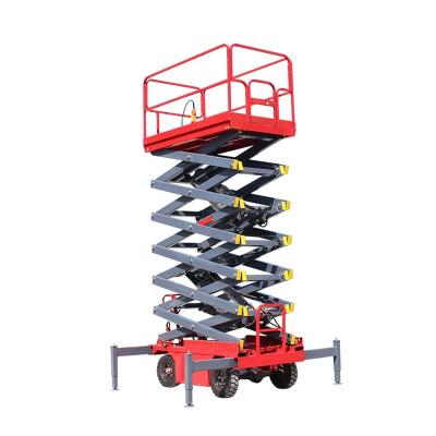 China Hotels Hydraulic Mobile Scissor Lift Electric Man Lift Aerial Platform For Sale for sale