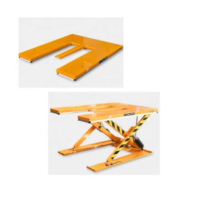 China Electric Hydraulic Lift Table Hotels 1000kg~2000kg E Type Pallet Scissor Lift for sale