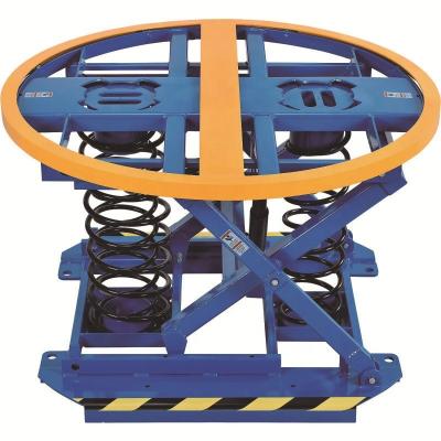 China Hotels 2000Kg Scissor Lift Table Pallet Lifting Equipment Positioner for sale