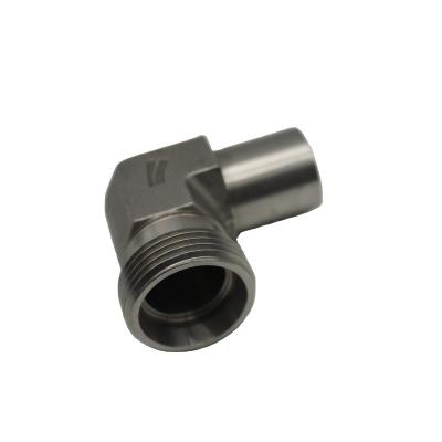 China Construction Stainless Steel Hydraulic Elbow Adapters Hose Male Ends and Female Hydraulic Tube Fittings for sale