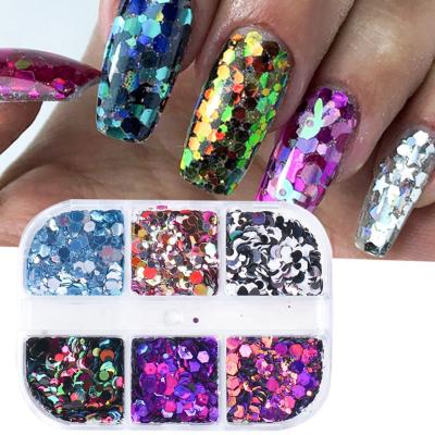 China Shiny Hot Sale Fuchsia Tonal Soft Nail Art Sequins of Autumn Winter Sweater 3D DIY Design for sale