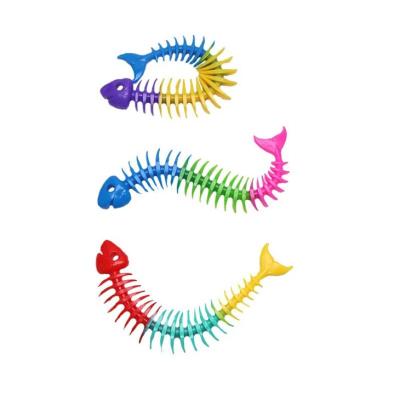 China Stretch Stretchy Fish Bond Noodle - Novelty Squeeze Stress Relief Fish Bone Decompression Toys, Stretchy String For Kids, Sensory Toys for sale