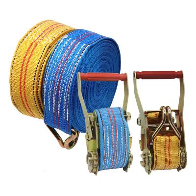 China Strong toughness Cargo Tape Packing Truck Trailer Car Tethering Device Car Tow Belt Trailer Belt for sale