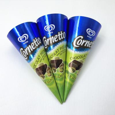 China Ice Cream Paper Ice Cream Cone Sleeve for sale