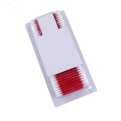 China Makeup Supplies 500pcs Blister Card Stick Paper Stick Plastic Cotton Pad for sale