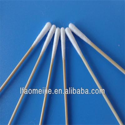 China Medical Wooden Long Stick Cotton Buds With Small Head for sale