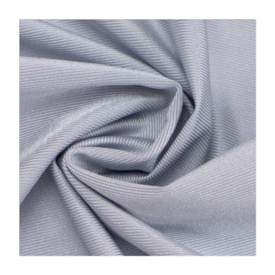 China Breathable Gray Nylon Spandex High Stretch Warp Knitted Plain Fabric Tank Top for sale