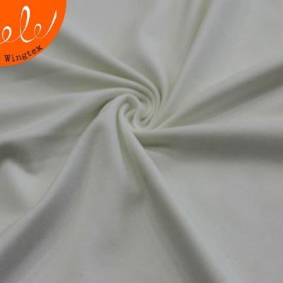 China Anti Pill 110g 88 Polyester 12 Elastane Stretch Milk Silk Spandex Jersey Fabric for sale