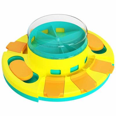 China New Viable Amazon Pet Interactive Puzzle Spins Slow Dog Puzzle Feed Leaky Eaters Dog Puzzle Leaky Press for sale