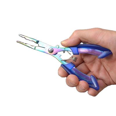 China 3CR13 Steel And ABS Plastic Fishing Tackle Color Titanium Line Cutter Braid Scissors Mini Fish Tool Fishing Hook Multifunction Remover Fish Tools for sale