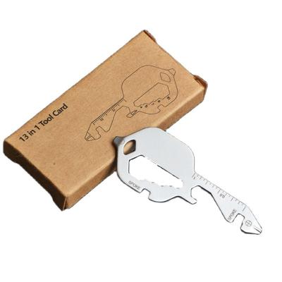 China Steel Multi Tool Multifunction EDC Card Tools Card Mini Bottle Opener Screwdriver Repair Gear for sale