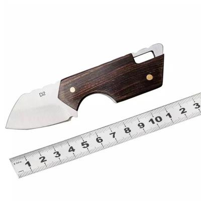 China Non-variable Straight Knife Handle Wooden Mini Kitchen Tool Hand Knives Tools Stainless Steel Mini Knife for sale