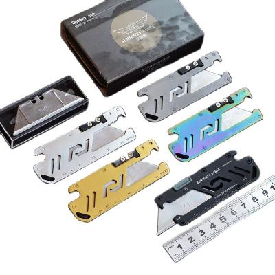 China High Quality Slide Blade Knife Replaceable Blade EDC Tool DIY Tool Open Sliding Art Knife for sale