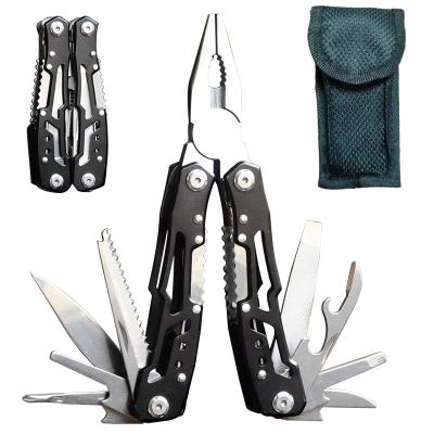 China Amazon Hot Selling MULTI FUNCTIONAL Stainless Steel Pliers With Folding Plier Wire Stripper Knife Screwdriver Bottle Opener Pliers for sale