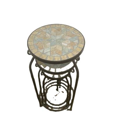 China Garden Plant Stand Set Metal Mosaic Plant Stand Contemporary High Quality Planter for sale