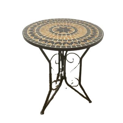 China Traditional Custom All Weather Indoor Dining Table Chairs Sets Mosaic Mosaic Chair for sale