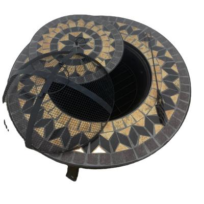 China Factory Direct Sales Traditional Cheap Outdoor High Grade Iron Mosaic Grill Table Stove for sale