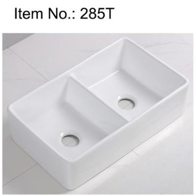 China Without Faucet Farmhouse Kitchen Sink Ceramic Sink Kitchen for sale