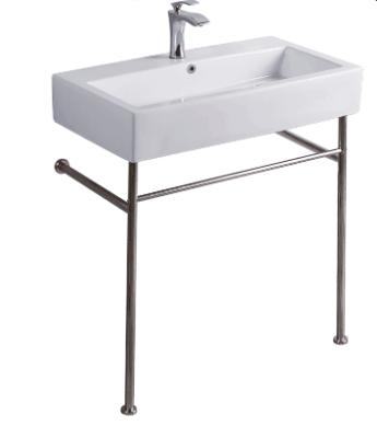 China Other Hand Wash Basin Ceramic Stainless Steel Metal Leg for sale