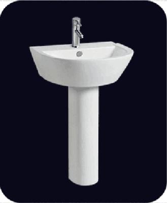 China Other Hot Sale Chaozhou Factory White Single Hole Fixed To Wall With Back Pedestal Wash Basins for sale