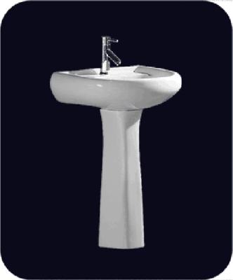 China Other Bathroom Hot Selling Ceramic Sanitary Ware Pedestal Wash Basin B115 for sale