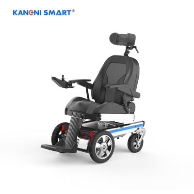 China Outdoor Kangni Smart Factory Directly Supply Comfortable Kmini Power Wheelchair Long Stroke Range for sale