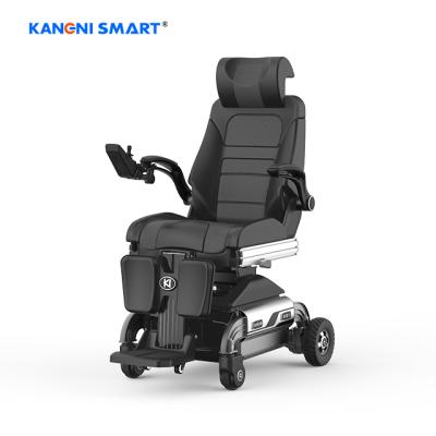 China New Technology Aluminum Alloy K104N Automatic Wheelchair Brushless Motor Power Electric Balance Wheelchair with ISO13485 and CE for sale