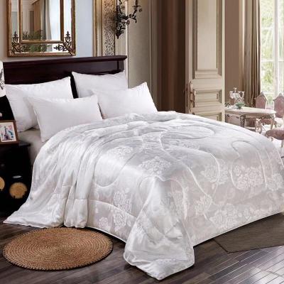 China Nondisposable Stain Pure Jacquard Luxury Silk Color Comforter Sets - Comforters for sale