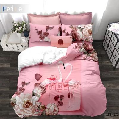 China Quilted 3D Duvet Cover Design Digital Printed Unique Bedding Sets for sale