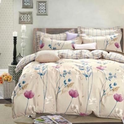 China Nondisposable 100% Cotton Comforter, Soft Breathable Multicolor Bedding Set, Floral Zipper Pattern Duvet Cover Queen Closure for sale