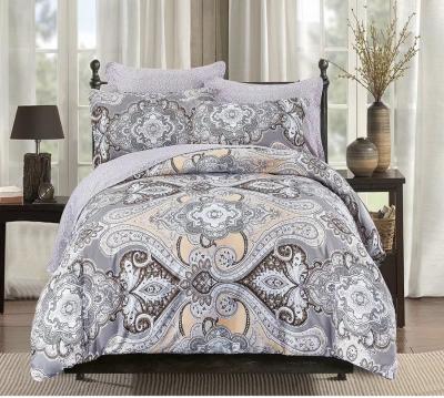 China Luxury Super King Size Bedding Sets - 90gsm Microfiber Fabrics Luxury Duvet Cover - Comforters Set Packaging Bags for sale