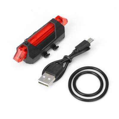 China PC Wholesale Usb Charging Outdoor Night Riding Waterproof Front And Back Rechargeable Bicycle Rear Light for sale