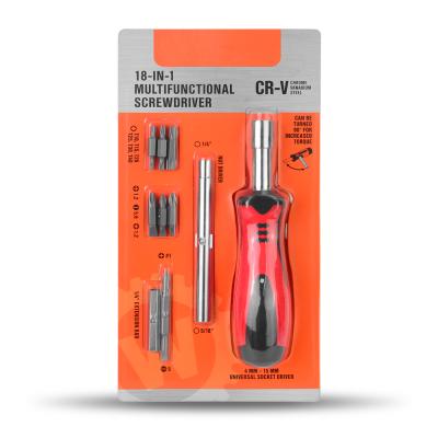 China Polypropylene Portable 18in1 Multifunctional Manual Tool Kit Professional Multi Tools Screwdriver Set for sale