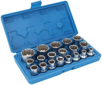 China Multifunctional Steel Vcan Spline Wrench Hardware Tool Kit Wrench Socket Set of Workshop and Garage Repair Tool and Equipment for sale