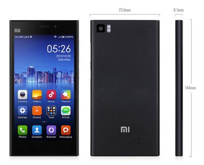 China Original Xiaomi Mi3 M3 Qualcomm Quad Core Mobile Phones 2GB RAM 16GB ROM 5 inch 1080p for sale