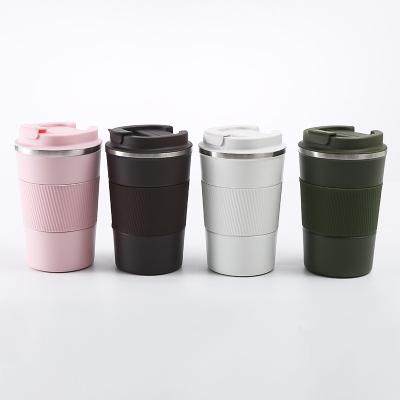 China Wholesale Viable Silicone Non-slip Handle Liner Third Generation Real Coffee 380ml Seamless Coffee Mug for sale