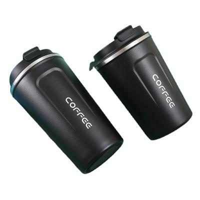 China Thermos 380ml 510ml New 304 Stainless Steel Viable Car Office Cup Second Generation Portable Coffee Mug for sale